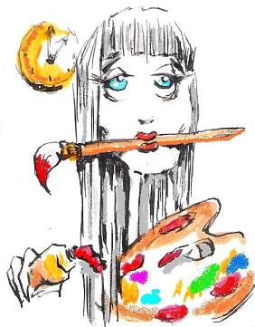 The Artist courtesy of vector clip-art